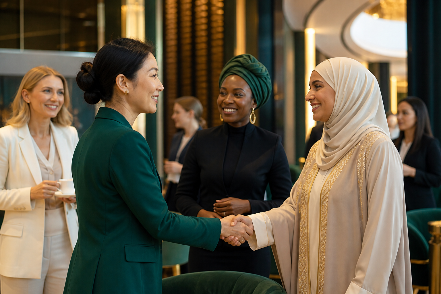 International collaboration among women leaders